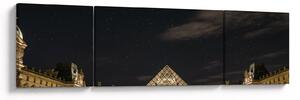 Obraz - Luwr w nocy (170x50 cm)