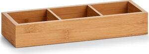 Pojemnik bambusowy z przegródkami, organizer do przechowywania przedmiotów, łatwe w czyszczeniu pudełko