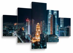 Obraz - Noc w Kuala Lumpur (125x70 cm)
