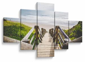 Obraz - Wejście na plażę (125x70 cm)