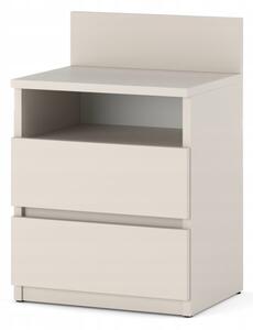 Szafka Nocna STIVMEBLE 2 Szuflady 40 CM Stolik Nakastlik Kaszmir 40x32x59 CM