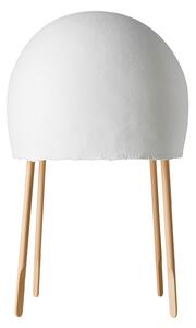 Lampa Stołowa Foscarini, Kurage, biały, salon, drewno, design