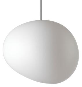 Lampa Wisząca Foscarini, Gregg grande, ściemnialny, biały, salon, szkło, design