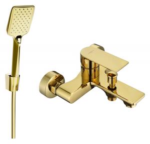 Mexen Royo R62 bateria wannowa z zestawem prysznicowym, złota 7223R62-50