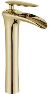 Mexen Lyra bateria umywalkowa wysoka, złota - 745310-50