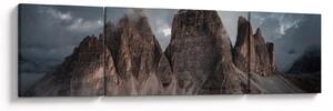 Obraz - Trzy Zęby, Włoskie Dolomity (170x50 cm)