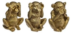 Trzy mądre małpy, figurki z polyresinu, wys. 17 cm