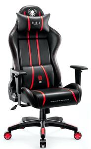 Fotel gamingowy Diablo X-One 2.0 Normal: Czarno-czerwony do 180 cm wzrostu