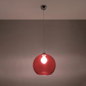 Lampa wisząca BALL czerwona Sollux Lighting