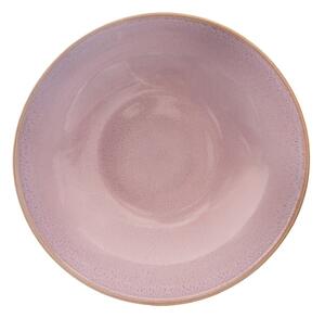 Różowy głęboki ceramiczny talerz ø 20,5 cm Glaze – Orion
