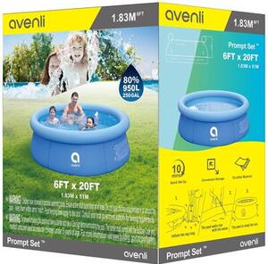 Basen AVENLI 12025 183 x 51 cm 950L