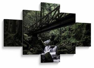 Obraz z czarnego lasu (125x70 cm)