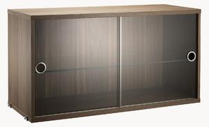 Szafka ze szklanymi drzwiami String System, S 78 x G 30 cm