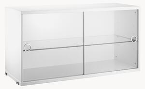 Szafka ze szklanymi drzwiami String System, S 78 x G 30 cm