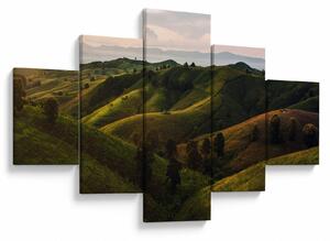 Obraz - Widok na tajskie wzgórza (125x70 cm)