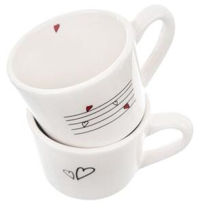 Kubki ceramiczne SERCE 210 ml 2 szt