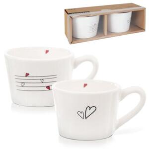 Kubki ceramiczne SERCE 210 ml 2 szt
