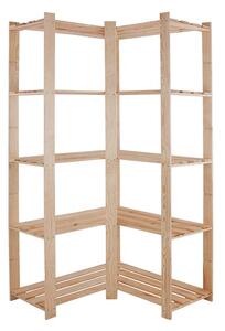 ATMOWOOD Regał drewniany narożny 170 × 85 × 85 cm