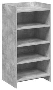 Szafka na buty z przechowywaniem Betonowy szary 48 x 36 x 92 cm