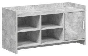Szafka na buty z drzwiami Betonowy szary 100 x 39,5 x 51 cm