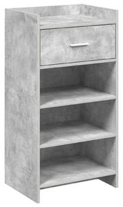 Szafka na buty z szufladą Betonowy szary 48 x 36 x 92 cm