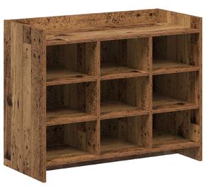 Szafka na buty z przechowywaniem Stare drewno 85 x 39,5 x 70 cm