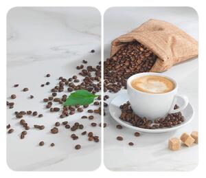 Płyty ochronne na kuchenkę ze szkła hartowanego zestaw 2 szt. 52x30 cm Café Aromatica – Maximex