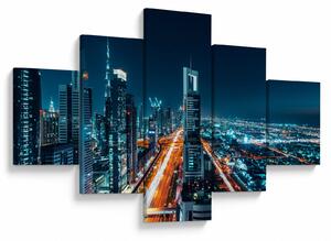 Obraz - Noc w Dubaju (125x70 cm)