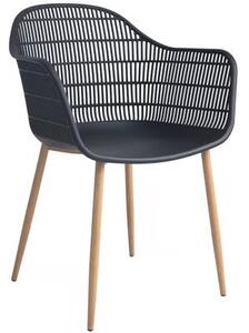 Krzesło ogrodowe PATIO Igor 47565 Czarno-brązowy