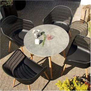 Krzesło ogrodowe PATIO Igor 47565 Czarno-brązowy