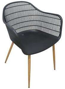 Krzesło ogrodowe PATIO Igor 47565 Czarno-brązowy