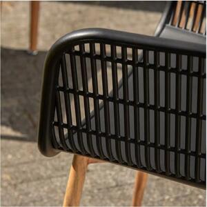 Krzesło ogrodowe PATIO Igor 47565 Czarno-brązowy
