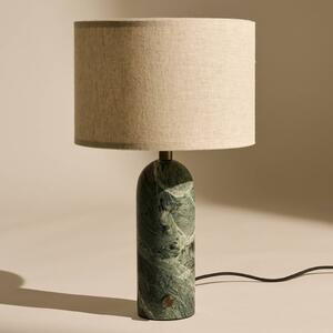 GUBI Lampa stołowa Gravity Small, możliwość ściemniania, zielony, salon / jadalnia, kamień, design
