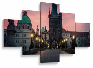 Obraz - Na Moście Karola (125x70 cm)
