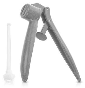 Wyciskacz do czosnku aluminiowy z czyścikiem 15,5 cm 2 el