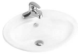 Mexen Selma umywalka wpuszczana w blat 56 x 46 cm, biała - 25085600