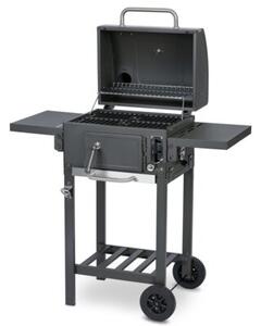 Grill węglowy ogrodowy Berdsen BD-892 żeliwny ruszt z pokrywą popielnik + termometr