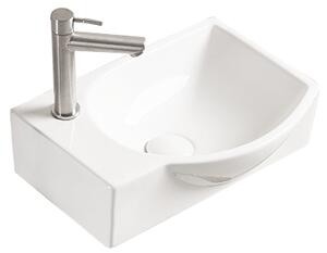 Mexen Mista umywalka nablatowa prawa 40 x 28 cm, biała - 22174000R