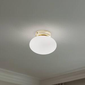 Lampa sufitowa Ufo Domiluce, możliwość ściemniania, biały / opal, salon / jadalnia, szkło, nowoczesny