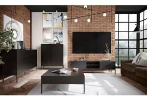 Komoda KRON 6S 150cm czarny dÄ b