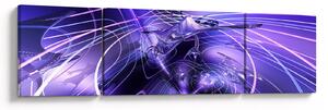 Obraz abstrakcji technicznej (170x50 cm)