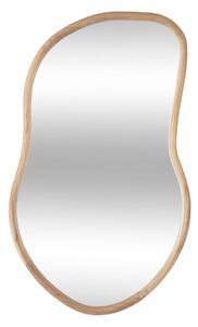 Lustro wiszące asymetryczne OLM, rama drewno paulownia, 44,5 x 75 cm