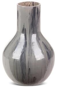 Wazon EUROFIRANY Calen 18 x 28 cm Szklany Popielaty