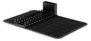 Plastikowa podkładka do naczyń w kolorze matowej czerni 61x43 cm Udry – Umbra