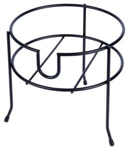 Stojak pod słój z kranikiem metalowy czarny 20 cm