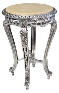 Barokowy Stolik, kolor srebrny