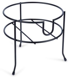 Stojak pod słój z kranikiem metalowy czarny 20 cm
