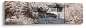 Obraz - Kwitnące drzewa w Azji (170x50 cm)