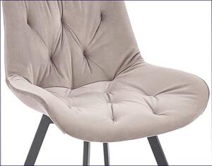 Beżowe krzesło z obrotowym siedziskiem o 360 stopni - Blubell