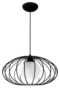 Czarna loftowa lampa wisząca - K439-Polot